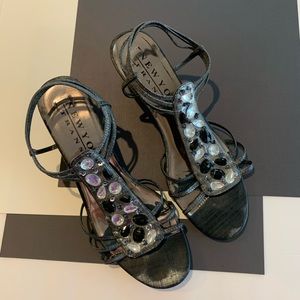 Grey Wedge Sandals
